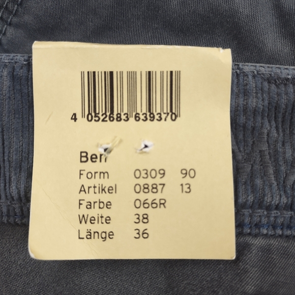 Mac Jeans Ben Worker Pants Reg Fit Flat Front Straight Leg Flap Pockts Gray $225 - Picture 9 of 14